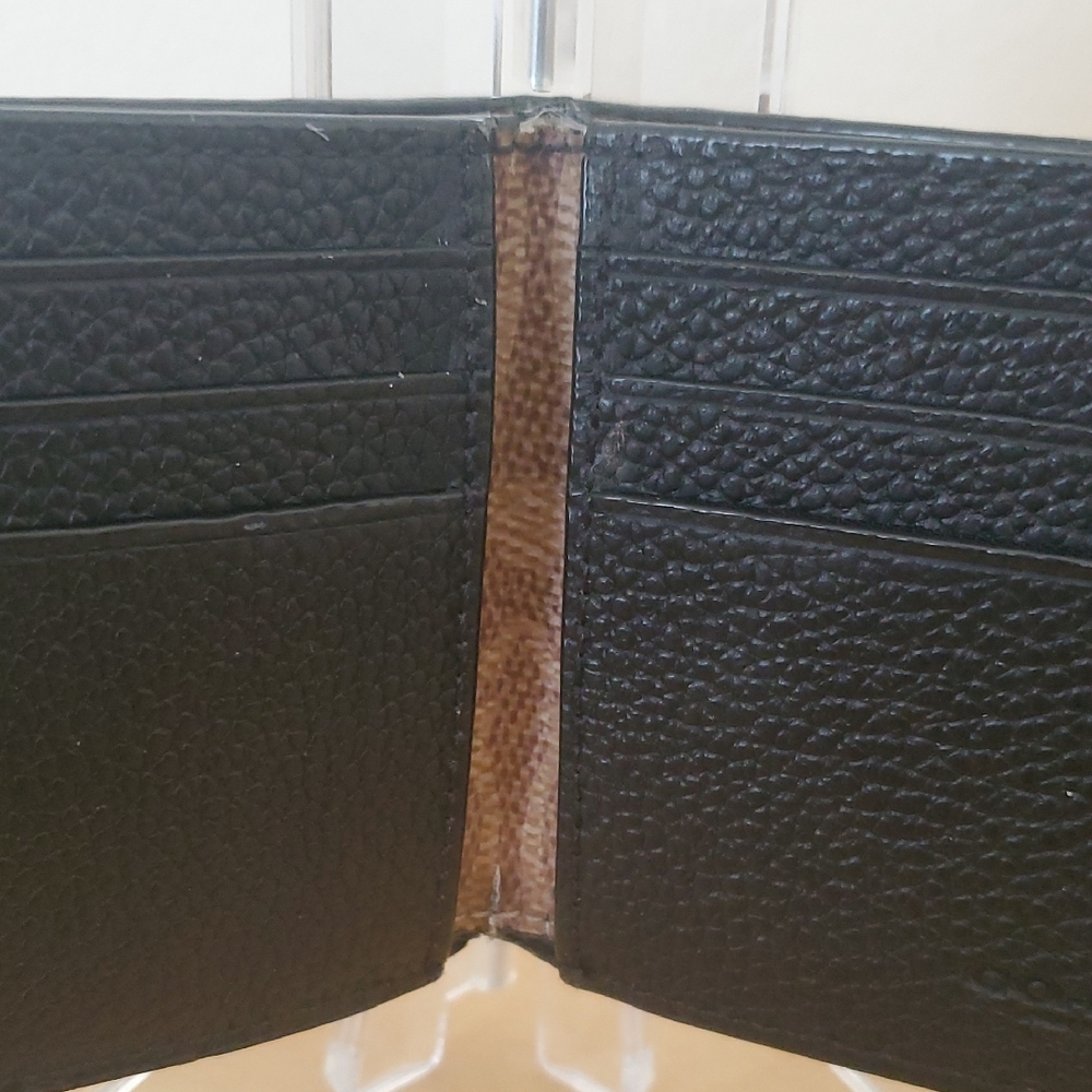 Coach Pebbled Black Leather Wallet - Picture 5 of 12